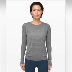 Lululemon Breeze By Long Sleeve Slate Size 2